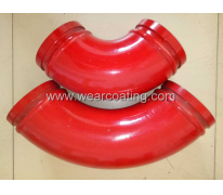 concrete pump truck special anti wear lining ceramic elbow