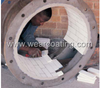 wear resistant ceramic tile lining embedding rubber plate